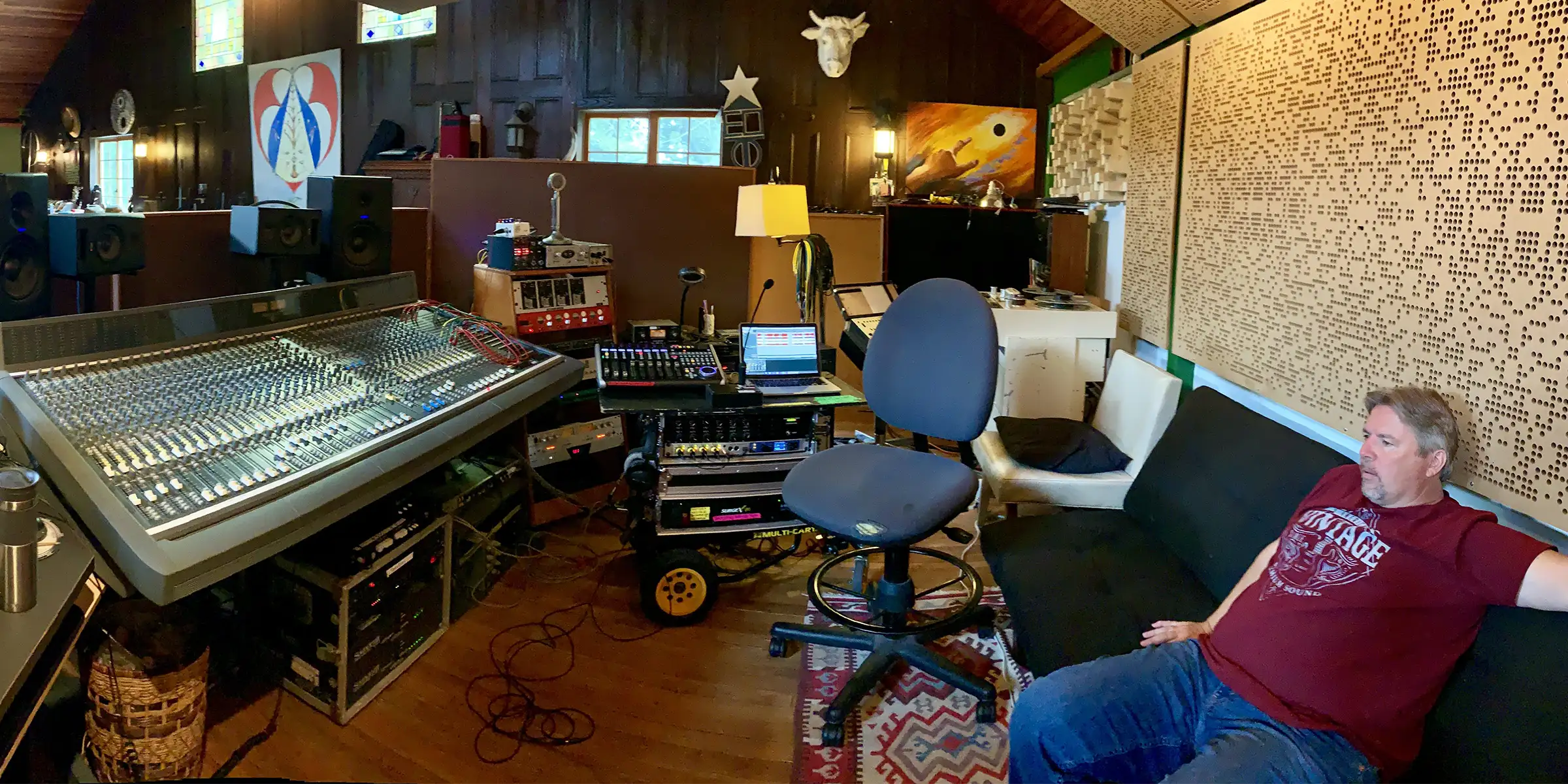 Anthony Giaccio in the studio